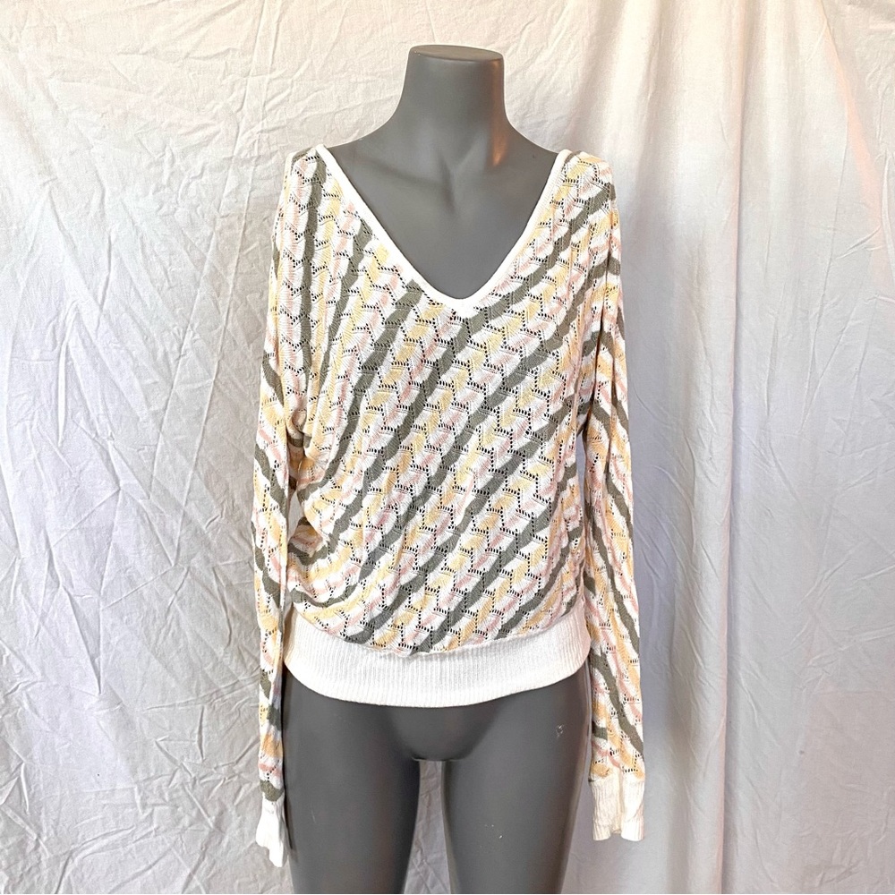 Calvin Klein Jeans Striped Sweater, Soft Loose Fitting Sweater, Size Small